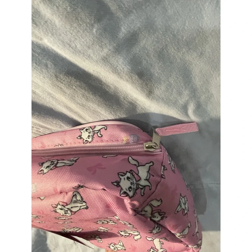 NEW Set of Walt Disney Aristocats Marie Pink/Purple & White Backpack & Lunch Box